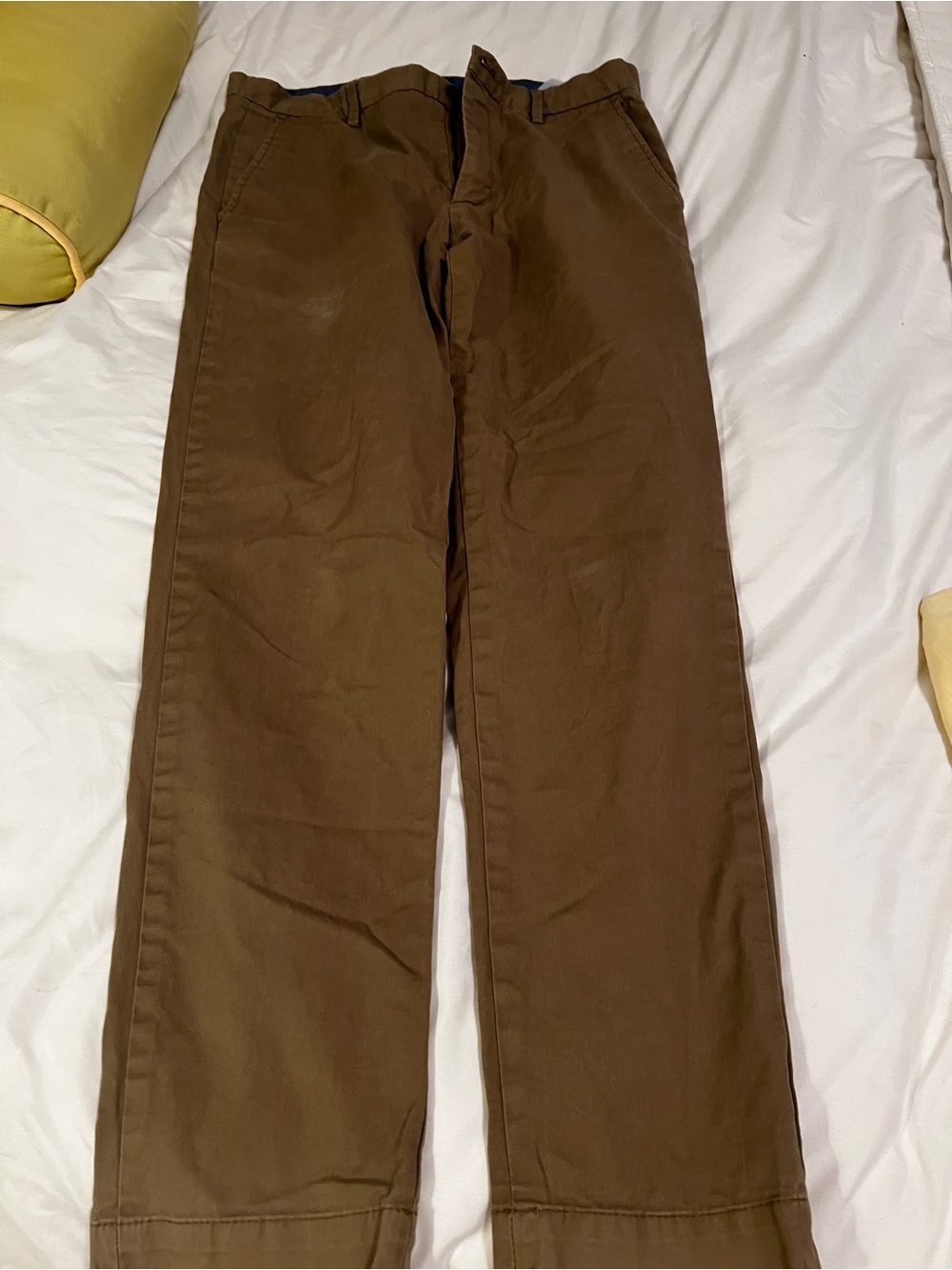 Banana Republic Men's Mason Chino Pants khaki/olive Brown size 31 x 33 - Picture 4 of 6